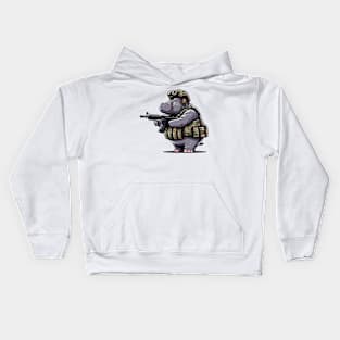 Tactical Hippo Kids Hoodie